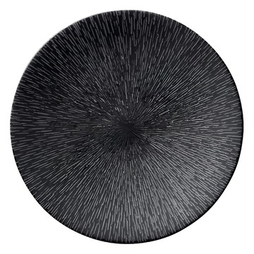 美濃燒 墨緘開片皿  27.5cm  單一顏色  1個