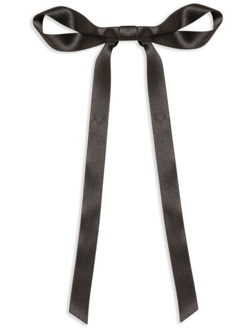 Jennifer Behr - Gretta bow silk barrete - women - Silk - One Size - Black