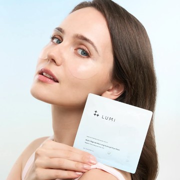 打造更亮眼的自己【LUMI】多胜肽煥活水凝眼膜 (5片/盒) 眼部保養 肌膚細紋 魚尾紋 補水保濕 水噹噹 有神亮眼 給你好氣色 女生禮物 閨蜜禮