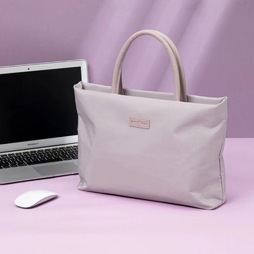 簡約輕薄女款筆記本電腦包手提防震加厚上班族16英寸辦公文包女生【益三和】可開發票