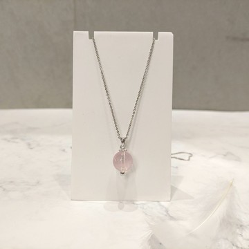 【粉晶圓珠項鍊】溫柔心意 × 日常佩戴 情人節限定・手作設計款