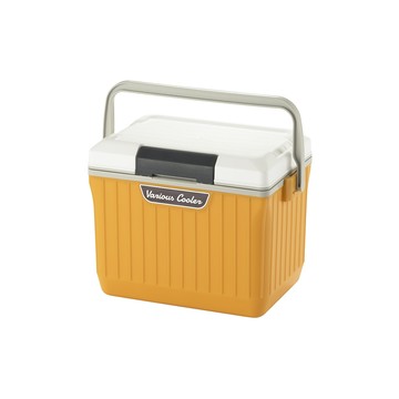 【日本squ+】Various Cooler日製一按即開手提保冷冰桶-9L-多色可選-芥末黃