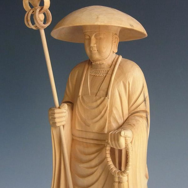 遍路大師 高さ25cm 柘植製 木彫り 仏像 弘法大師 空海 | LINE 遍路大師 高さ25cm 柘植製 木彫り 仏像 弘法大師 空海 | LINE