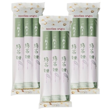 大呷麵本家 綠茶麵條紙捲包 300g  3包