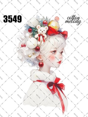 original sticker no.3549 人物貼紙 原創貼紙 原創人物貼紙 裝飾貼紙 cotton melody