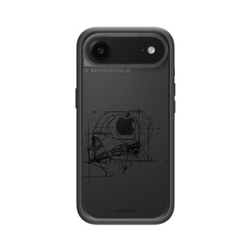 iPhone Air Mod NX -邊框背蓋組合 (相機按鈕) 黑 - 迪士尼-星際大戰 Star Wars - 黑武士-線稿風格