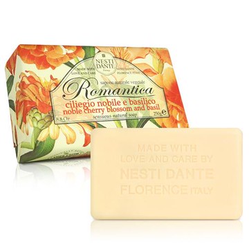 任-Nesti Dante  義大利手工皂-愛浪漫 生活風系列-羅勒和諾貝爾櫻花(250g)