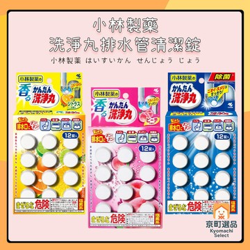 日本 小林製藥 排水口清潔錠 12錠入 水管清潔錠 水管清潔 排水管清潔 洗淨丸 水管洗淨 水管錠 水管清潔劑 發泡錠