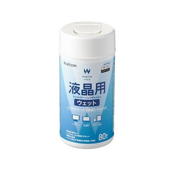 ELECOM無酒精液晶螢幕擦拭巾/v4/80枚