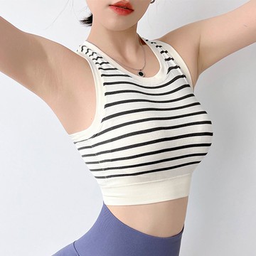 【Amhome】瑜伽運動內衣防震防下垂一體式瑜伽背心高彈力健身文胸# 122275(現貨+預購)