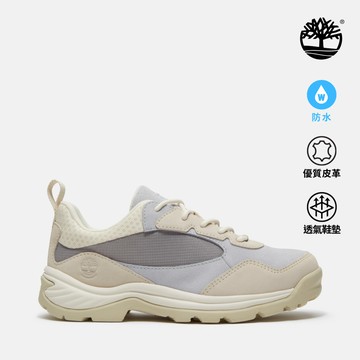 Timberland 女款淺藍色低筒防水健行鞋|A4276A1B