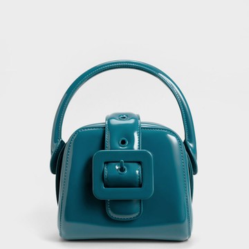 Lula 漆皮方釦手提包