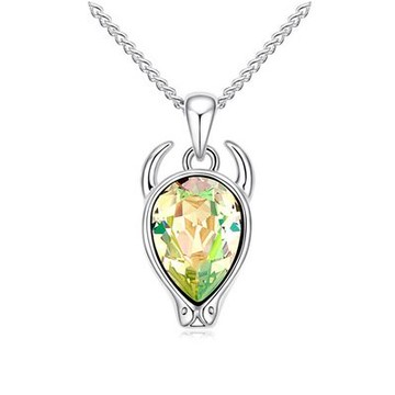 現貨+預購 925純銀項鍊水晶吊墜-別緻典雅高貴設計七夕情人節禮物女飾品7色73bb33【獨家進口】【米蘭精品】