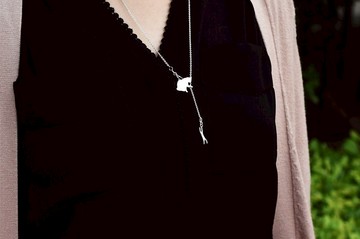 貓奴人生 | 純銀項鍊 長鏈 Y字鍊 動物 手工銀飾 情人禮物