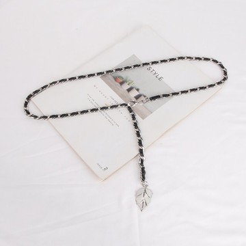 連衣裙腰鏈女時尚風配裙子簡約束腰毛衣腰帶搭配大衣金屬鏈子