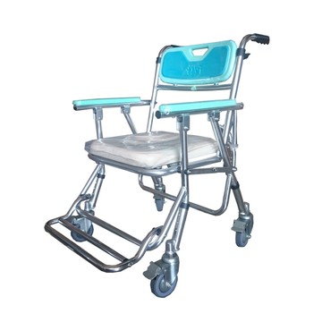 富士康 鋁附輪收合馬桶椅 FZK-4542【杏一】