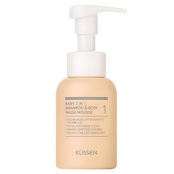 KUSSEN 葵森 寶寶二合一洗浴慕斯  210ml  1瓶