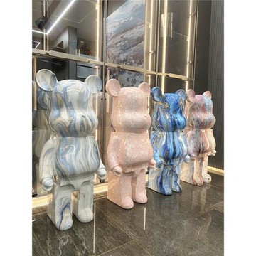 2025新款大號流彩暴力熊存錢罐送女友高顏值潮玩輕奢客廳高級擺件