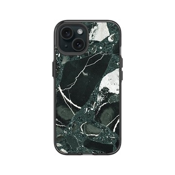 iPhone 15 Clear 酷墨灰 - 石紋與渲染 / Marble & Dreamy Gradient - 夜闌
