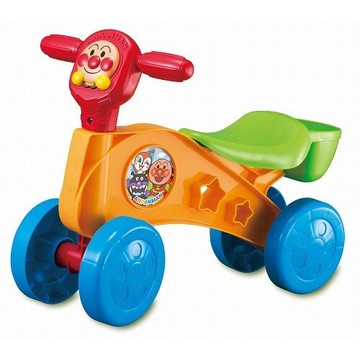 真愛日本 麵包超人 Anpanman 紅橘 四輪 越野車 腳推單車 滑步車 學步車 玩具 禮物