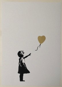 Banksy バンクシー GIRL WITH GOLD BALLOON WCP リプロダクション シルクスクリーン プリント 現代アート |  LINEショッピング