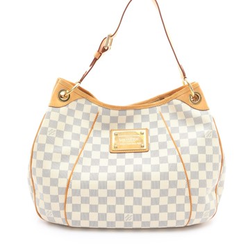 LOUIS VUITTON LV 路易威登 Galliera PM 肩背包 白色 棋盤格帆布 N55215 【二手名牌BRAND OFF】