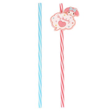 【震撼精品百貨】My Melody 美樂蒂~造型PP吸管組(一組2隻入)