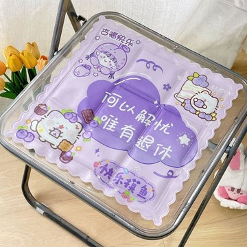 臺灣出貨✈️【可開發票】卡通冰墊夏季降溫神器辦公學生教室坐墊清涼柔軟冰涼坐墊冰涼圈