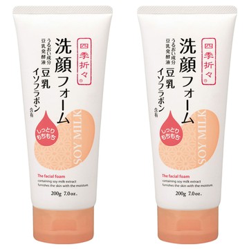 KUMANO 熊野油脂 豆乳保濕洗面乳 200g 含有大豆異黃酮  2條