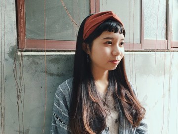 手作交叉麂皮髮帶 / 磚紅色