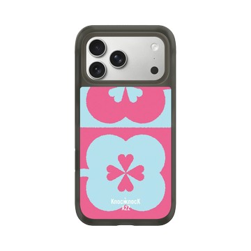 iPhone 17 Pro Max AirX 本質黑 - Knock Knock A2Z - 陰和陽和花和愛心