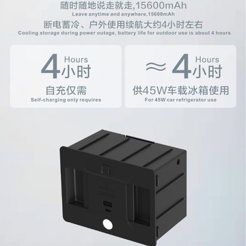 鋰電池款車載冰箱壓縮機冷凍冷藏車家宿舍迷你小型冰柜12V24V貨車【宜家良品百貨】
