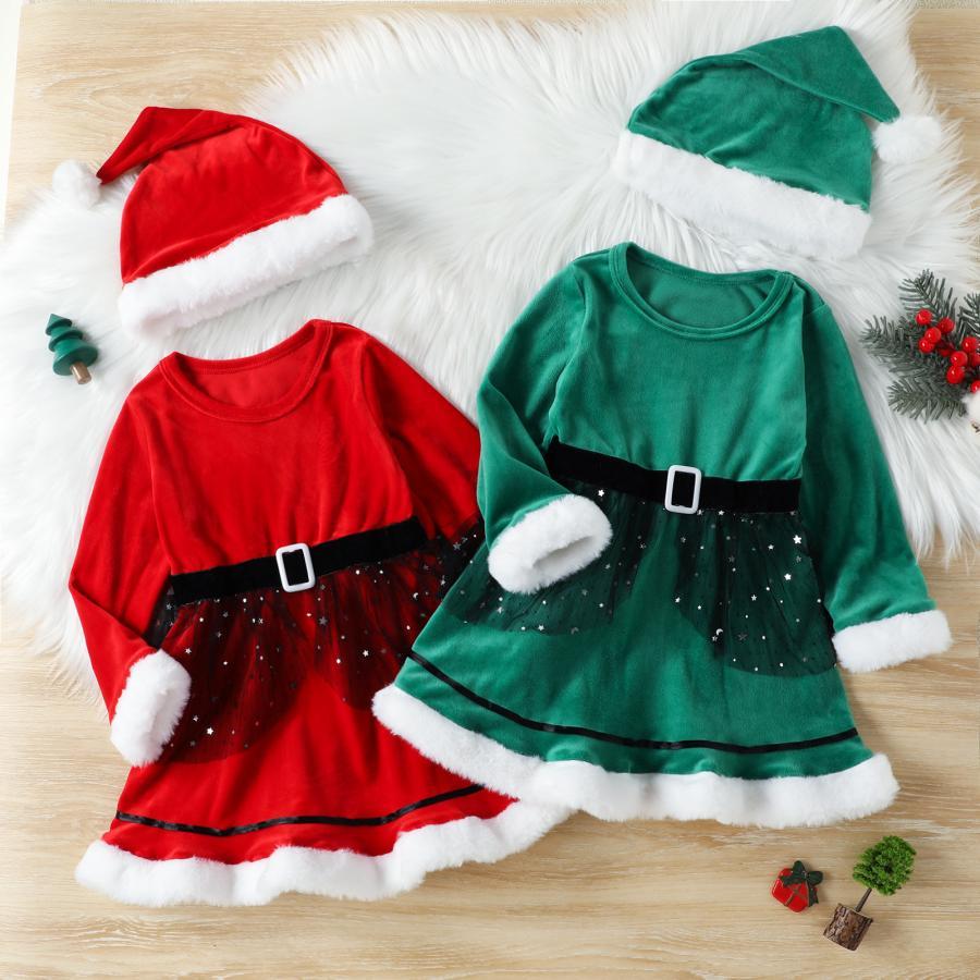 サンタ コスチューム キッズ ベビー クリスマス 子供 衣装 女の子 コスプレ ワンピース サンタクロース 帽子セット フリース 仮装 変身 なりきり  着ぐるみ 通販 LINEポイント最大0.5%GET | LINEショッピング