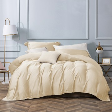 J-bedtime 床寢時光 舒柔棉寢具4件組 台灣製 SWM6897L  床包 Queen Size + 兩用被 King Size  知性米  床包 + 兩用被 + 枕套 2個