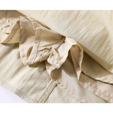 XinmonLee韓版復古撞色高腰減齡氣質百搭工裝半身裙夏季顯瘦短裙