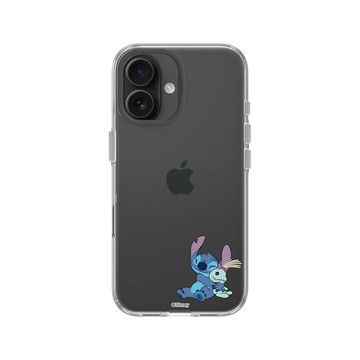 iPhone 16 Clear Case（相機按鈕） 透明 - 迪士尼-史迪奇 Disney Stitch - 史迪奇 - 迷你史迪奇與Scrump