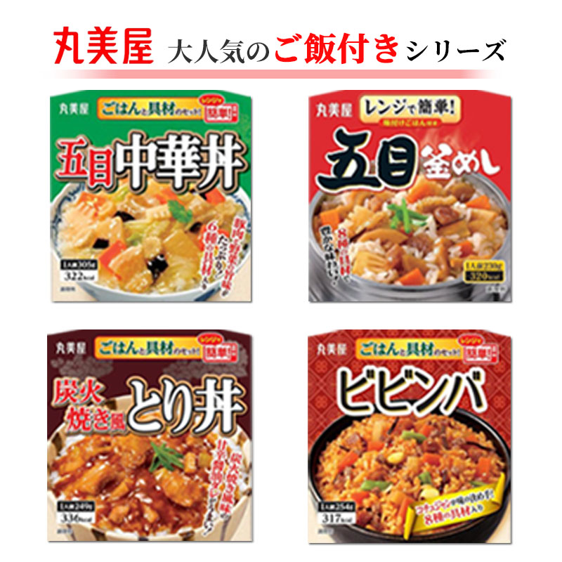 レトルト食品 常温保存 丸美屋 ごはん付き 18種 レトルト 惣菜 常温 レトルトご飯