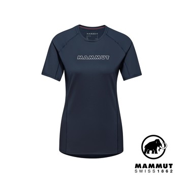【Mammut 長毛象】Selun FL Logo T-Shirt W 機能LOGO短袖T恤 海洋藍 女款 #1017-05060