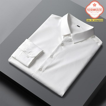 【免燙抗皺】商務襯衫 正裝襯衫 職業襯衫 韓版襯衫 修身襯衫 彈力襯衫 方領設計 透氣舒適 商務通勤 面試著裝