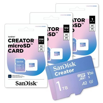 SanDisk Creator microSDXC 記憶卡 256GB 512GB 1TB 代理商公司貨 TF卡