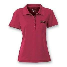 [ WILDLAND 荒野 ] 女 椰炭紗本布領抗UV POLO衫 紅 / 91609 {M L}