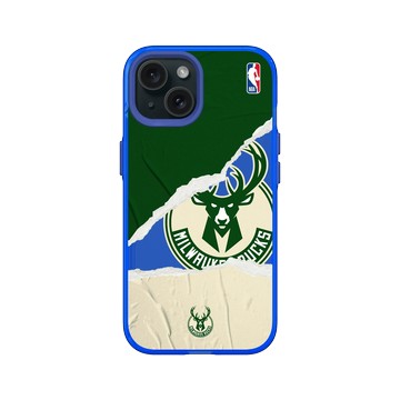iPhone 15 Clear 激光藍 - NBA - 熱血系列-密爾瓦基公鹿 Milwaukee Bucks - Sweat and Tears