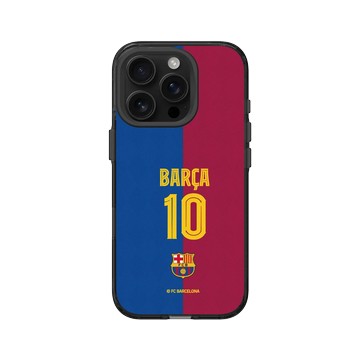 iPhone 16 Pro Clear (相機按鈕) 酷墨灰 - FC Barcelona - BARÇA 10