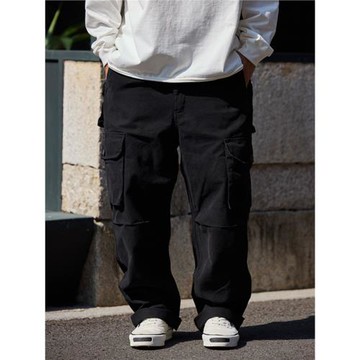 Quentin Marx日系男士多口袋工裝褲休閑寬松長褲潮牌垮褲男裝秋冬