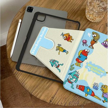 新款上新比奇堡適用於iPad第10/9/8代保護套A16防摔旋轉mini7/6iPad 平板