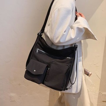 大容量韓版時尚包包2023新款潮多功能休閑包單肩包冬季斜挎包女包
