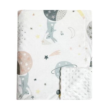 Kori Deer 可莉鹿 嬰兒童安撫魔豆毯 彌月禮盒組 登月兔  1入  110x75cm