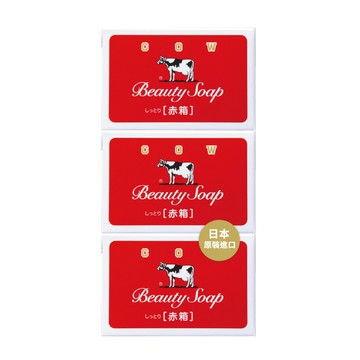 【日本牛乳石鹼】牛乳香皂3入裝（玫瑰滋潤）90gx3入