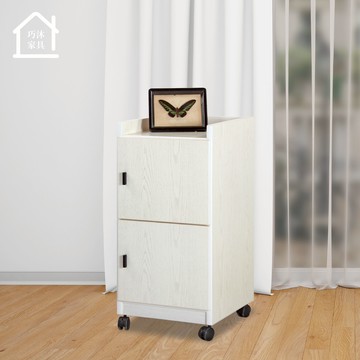 二門塑鋼置物櫃 置物收納櫃 活動櫃 餐櫃 碗盤櫃 防水塑鋼家具(寬41.5x深47x高86公分)【巧沐家具】