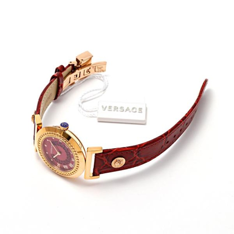 VERSACE ヴェルサーチ Versace ヴァニティ P5Q80D800S800 レッド文字盤 新品 腕時計 レディース